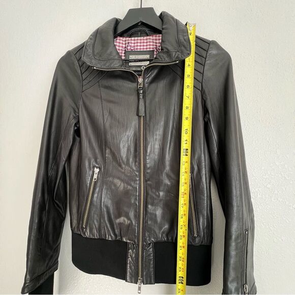 Mackage Aritzia Lamb Leather Jacket Size XS Black - Picture 6 of 12